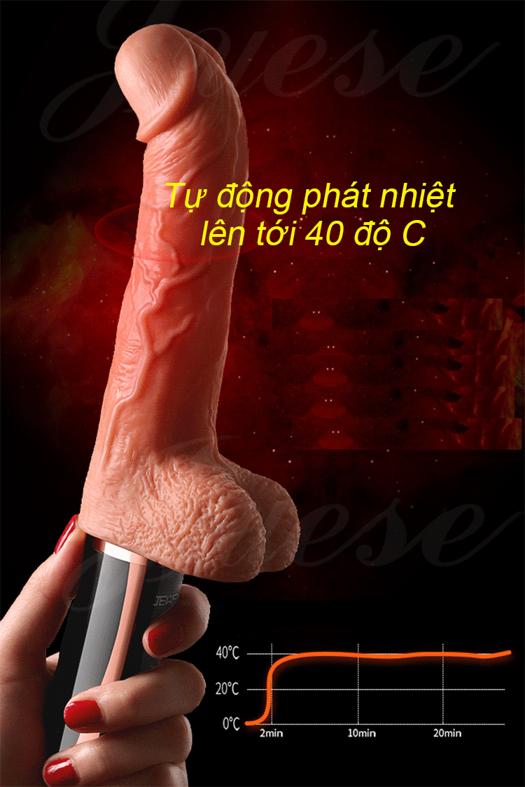 Dương Vật Giả Cao Cấp Rung Thụt Ấm Tự Động Kích Thích Mạnh Mẽ