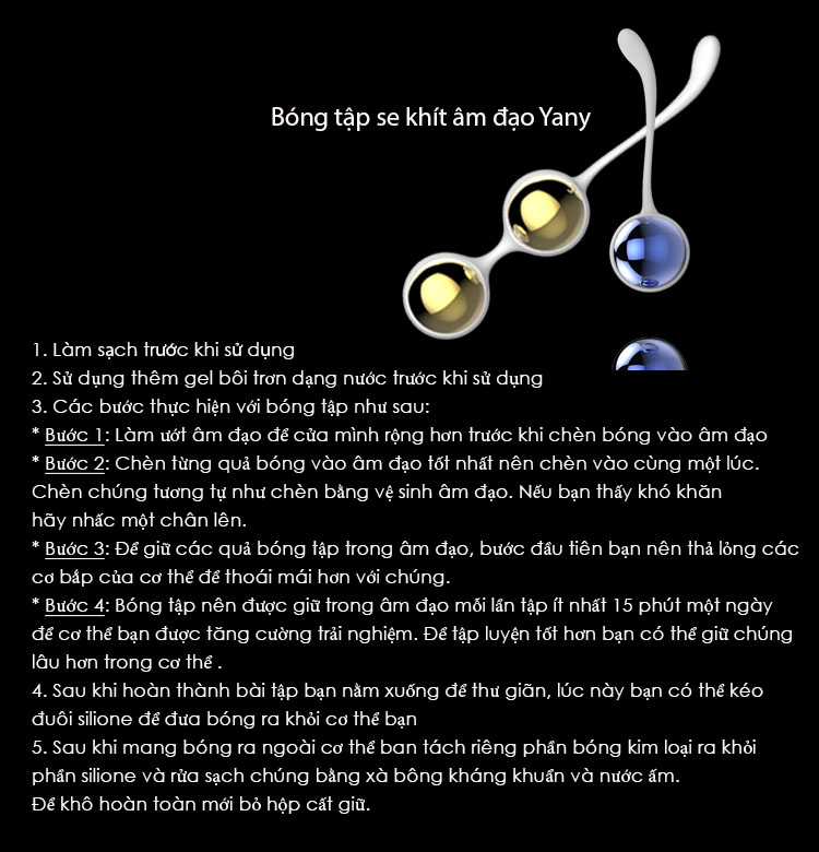 Bộ bóng tập Nalone Yany hợp kim cao cấp hỗ trợ se khít âm đạo