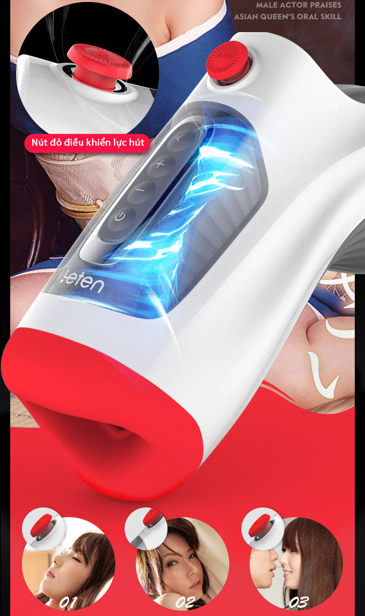 Cốc bú mút Leten Air Burst AD33U siêu thực kích thích phê Cốc bú mút Leten Air Burst AD33U siêu thực kích thích phê