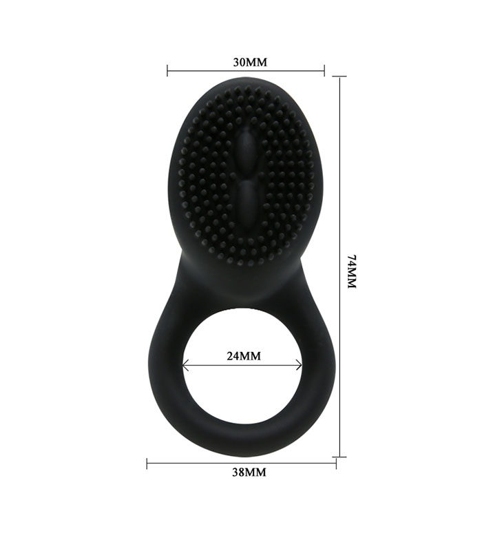 Vòng rung âm vật 2 trong 1 liếm lưỡi kích thích nam nữ DC71K