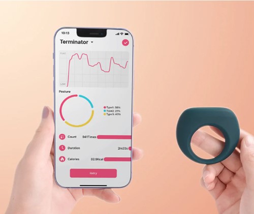 Vòng rung Magic Dante II cao cấp điều khiển app cho nam DC71Q giá tốt