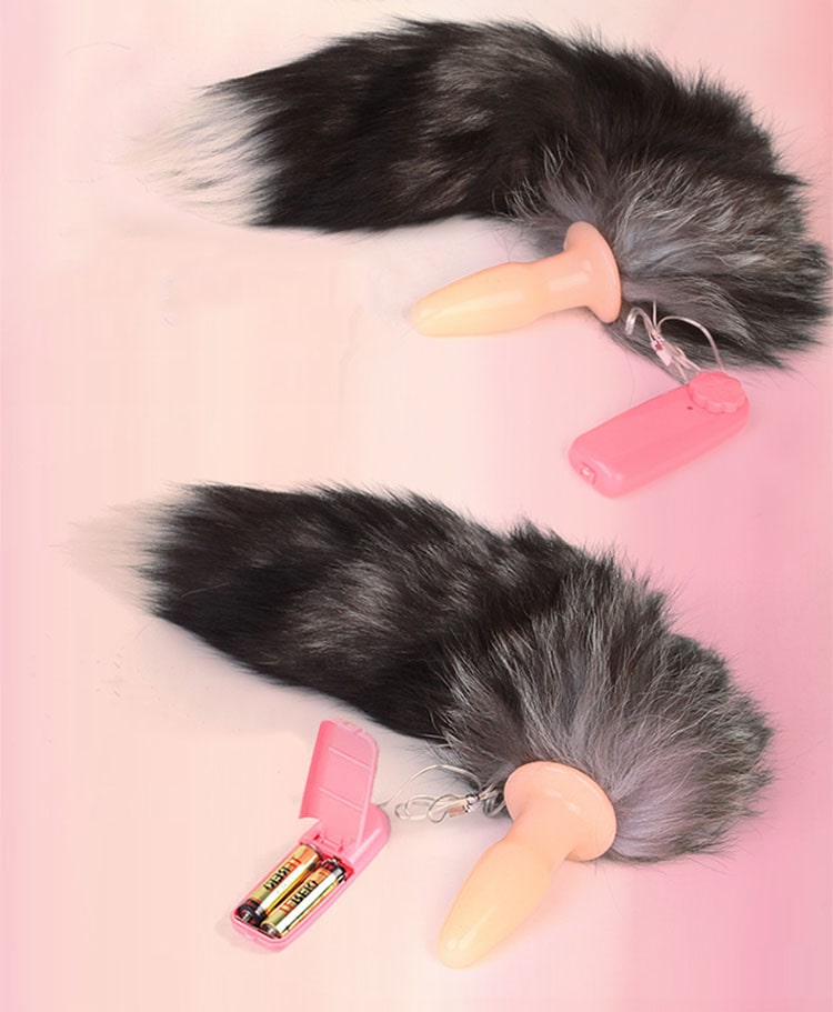 Plug mềm đuôi cáo rung HM05F kích thích hậu môn mua ngay