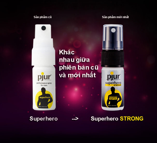 Chai Xịt Pjur SuperHero Strong Đức - Giữ Phong Độ Lâu, Tự Tin