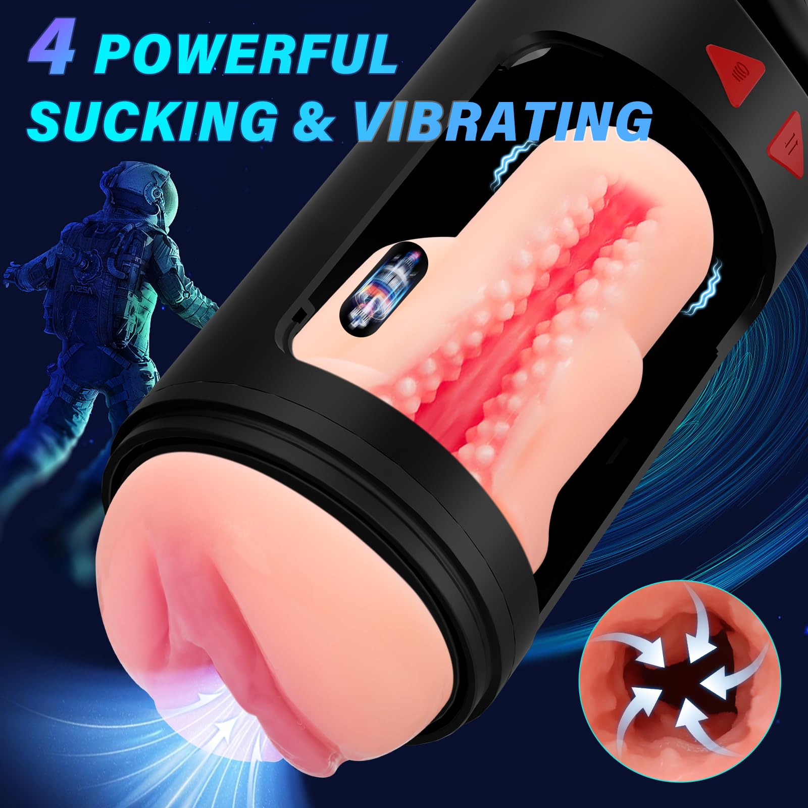 Máy Thủ Dâm Spaceman Rung Hút Mút Như Thật Tăng Phê