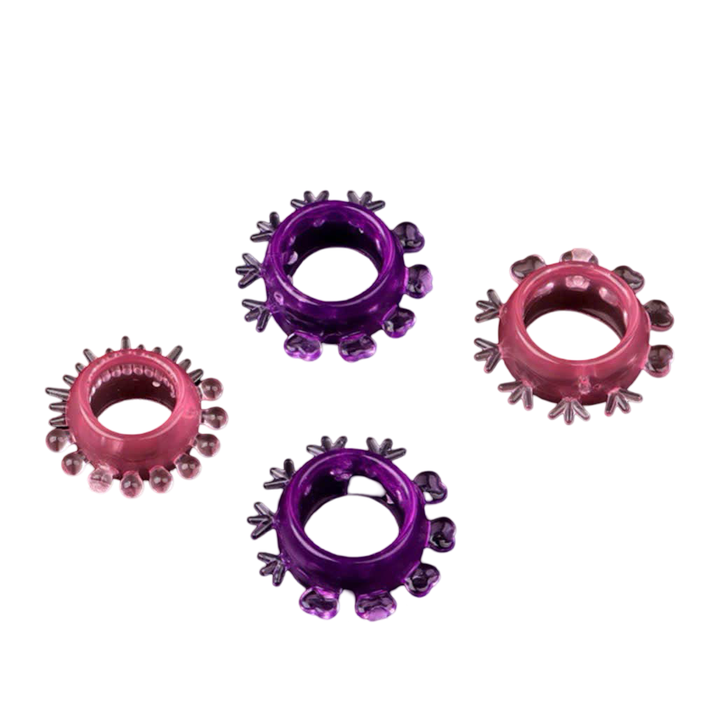 Vòng Đeo Dương Vật Silicon Mềm Hộp 4 Cái Tăng Khoái Cảm