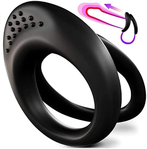 Vòng Dương Vật Gai Rung Kích Thích Tình Dục Đen Huyền Bí