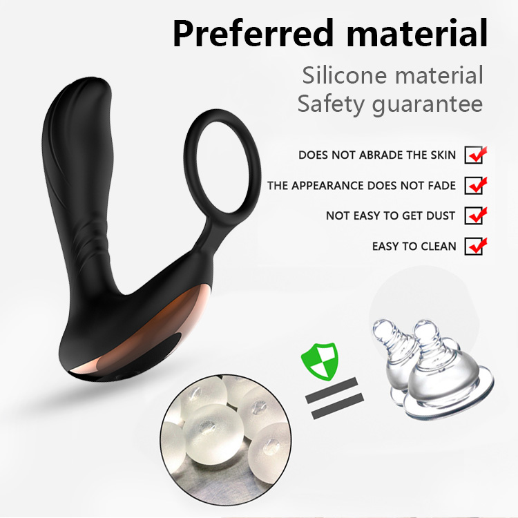 Máy Matxa Tuyến Tiền Liệt Rung Mạnh Có Quai Đeo Cock Ring Tăng Khoái Cảm