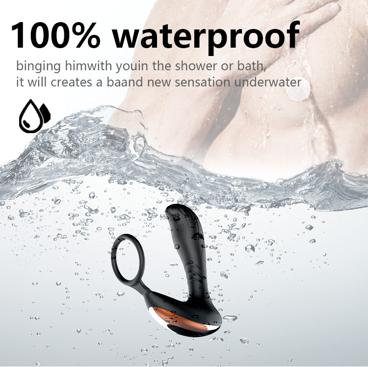 Máy Matxa Tuyến Tiền Liệt Rung Mạnh Có Quai Đeo Cock Ring Tăng Khoái Cảm