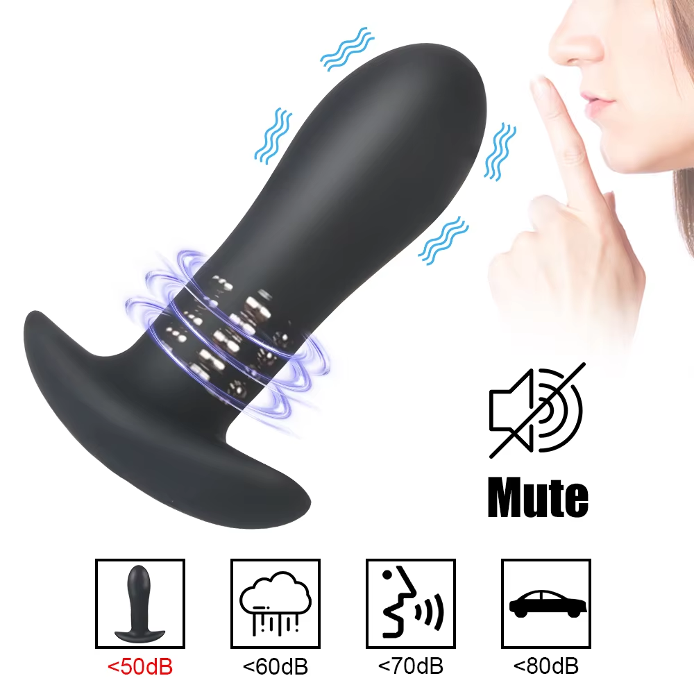 Anal Plug Rung Xoay 12cm Điều Khiển Từ Xa Chất Lượng Cao
