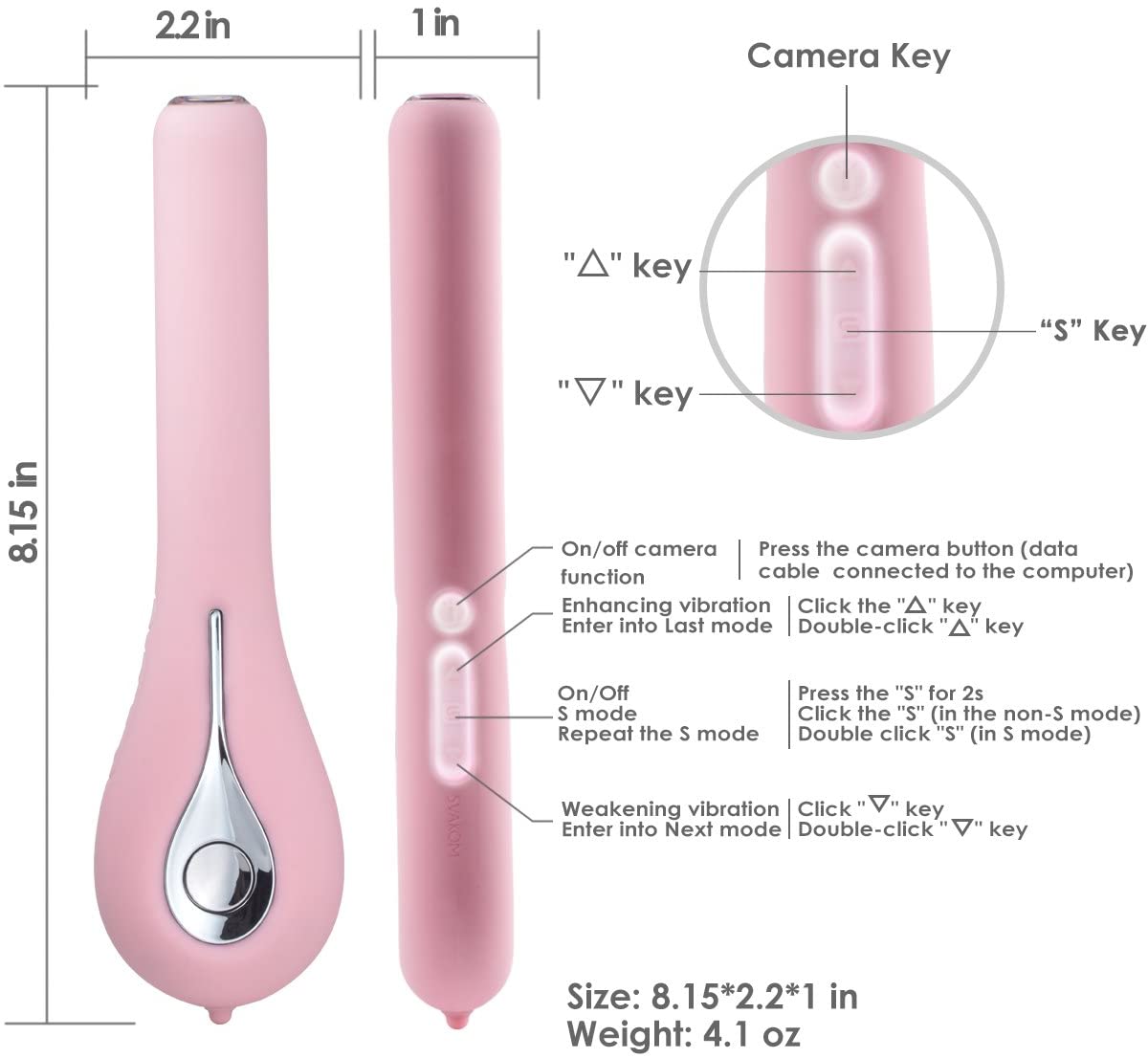 Máy Rung Svakom Siime Eye Camera Âm Đạo Nội Soi Siêu Mượt
