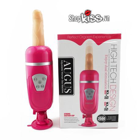 Dương vật giả tự động Augus DC50A 13cm rung thụt xoay góc điều khiển tiện Dương vật giả tự động Augus DC50A 13cm rung thụt xoay góc điều khiển tiện