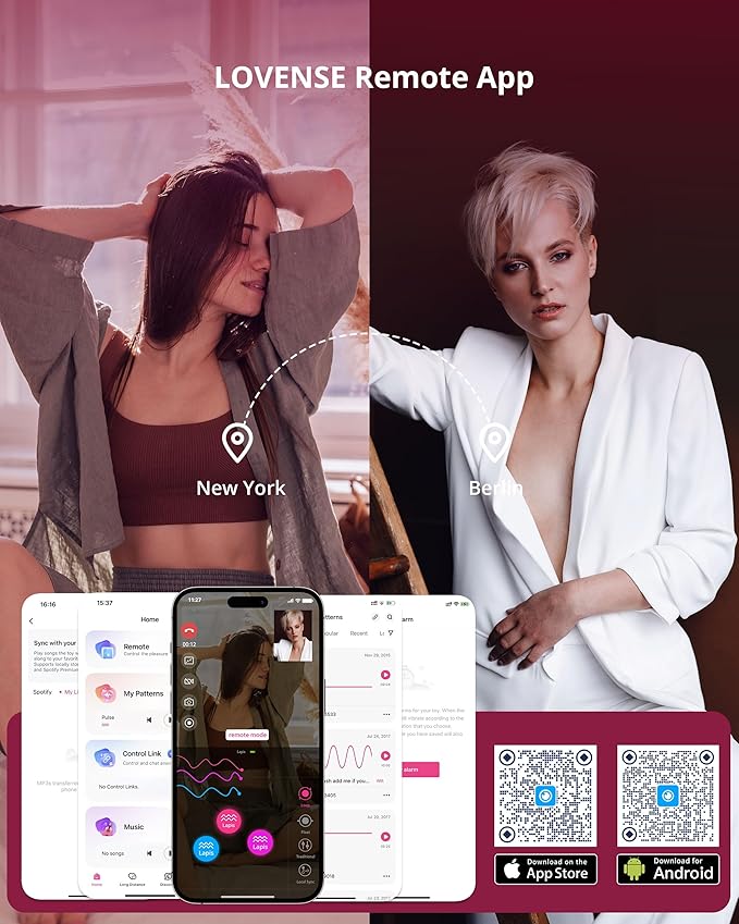 Lovense Lapis dương vật giả đôi đầu rung xoay kích thích tuyệt đỉnh