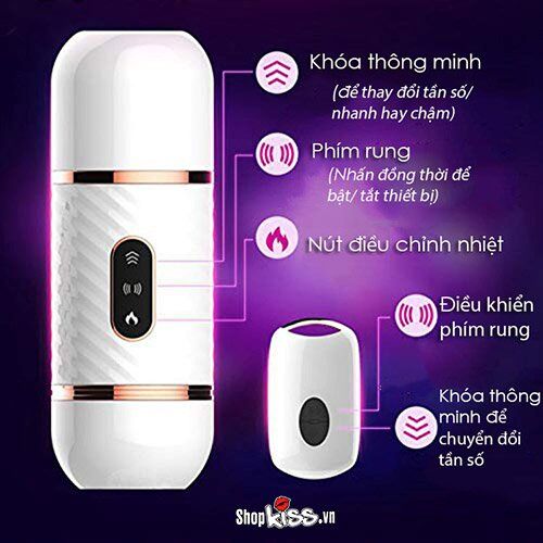 Máy làm tình tự động Cyclone Fire rung thụt sưởi ấm nữ Máy làm tình tự động Cyclone Fire rung thụt sưởi ấm nữ