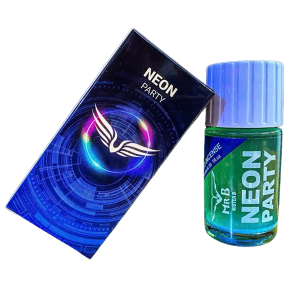 Popper Neon Party Xanh Dương 40ml Kích Thích Mạnh Hàng Chính Hãng
