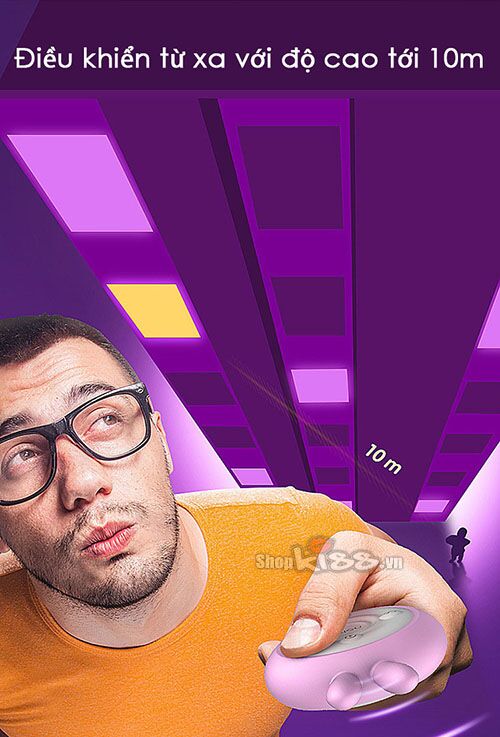 Dương vật mini tai thỏ điều khiển xa mát xa điểm G kích dục