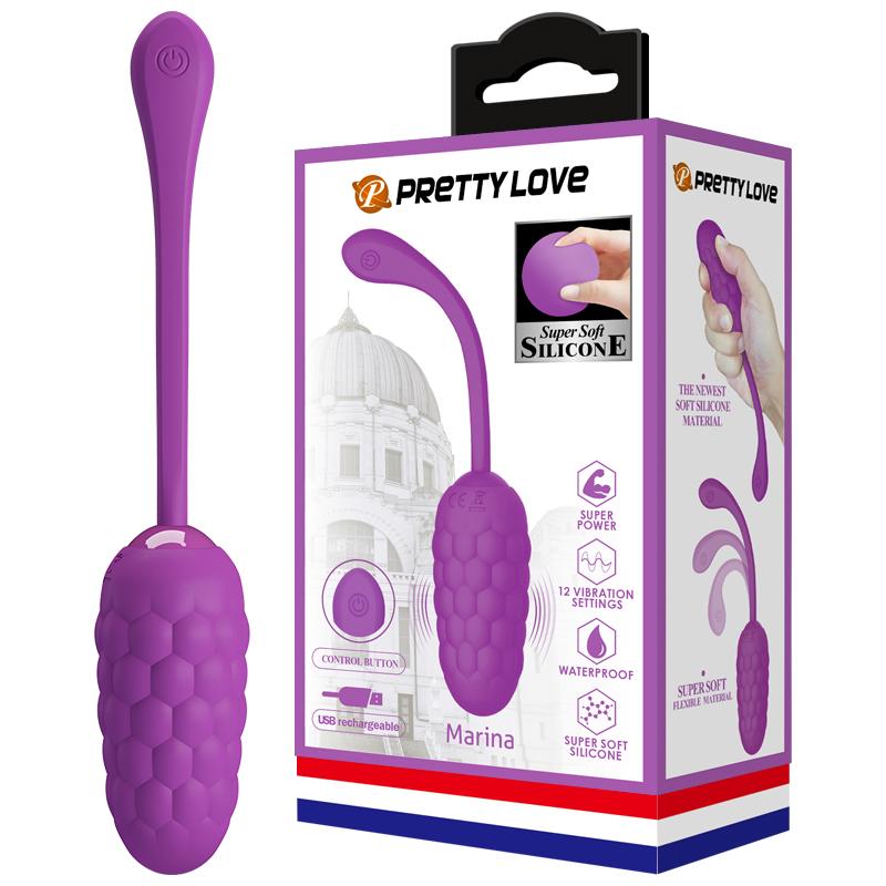 Trứng Rung Pretty Love Marina Không Dây Mềm Mượt 12 Chế Độ