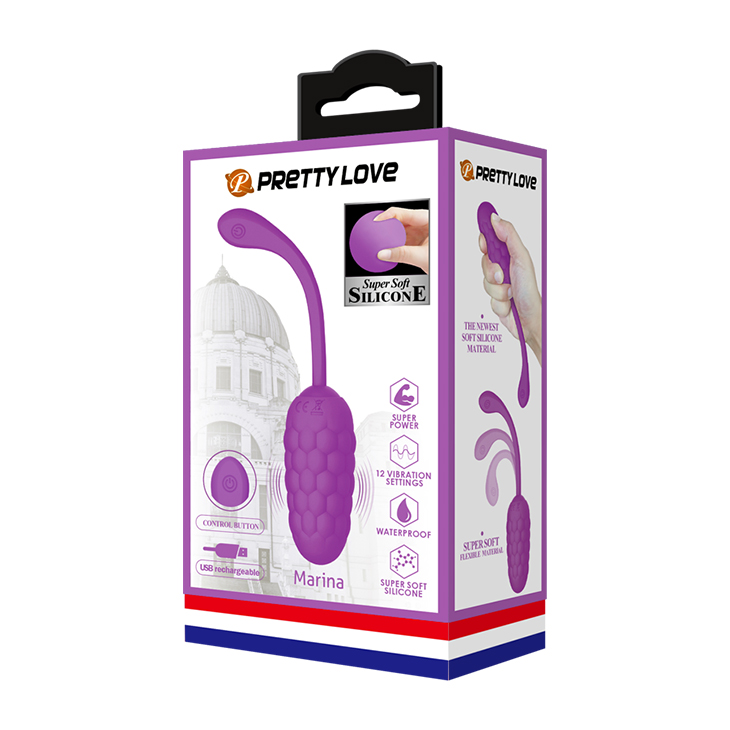 Trứng Rung Pretty Love Marina Không Dây Mềm Mượt 12 Chế Độ