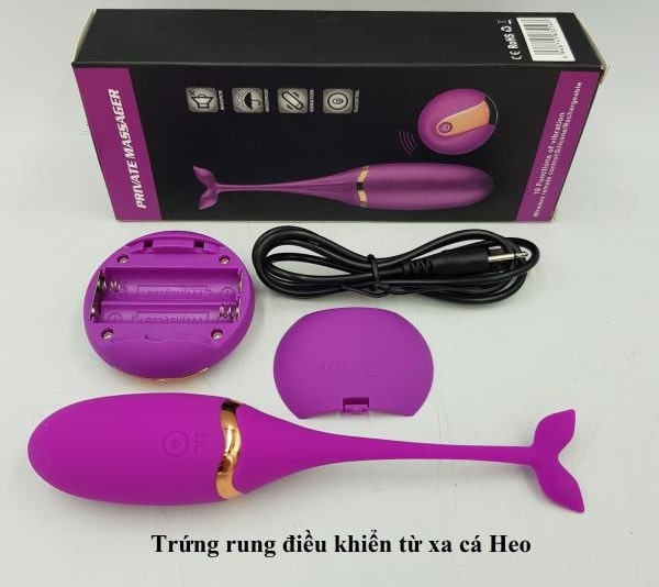 Máy Rung Cá Heo Không Dây 10 Chế Độ Massage Tăng Khoái Cảm