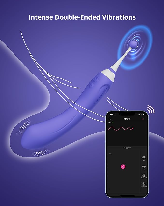 Máy Massage Lovense Hyphy 2 Đầu Kích Thích Mạnh Mẽ, App Thông Minh