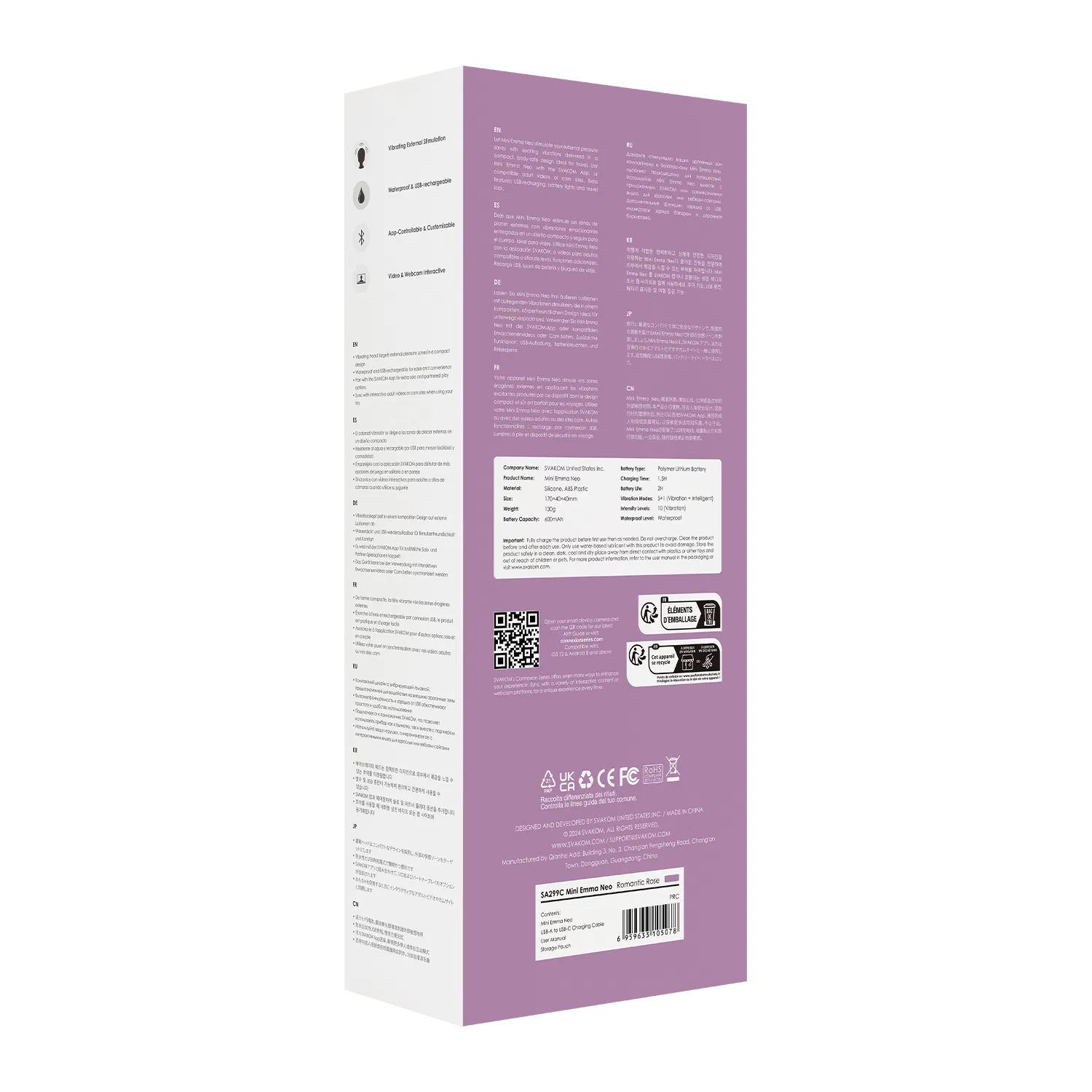 Chày Rung Svakom Mini Emma Neo Đỉnh Cao Công Nghệ App Điều Khiển