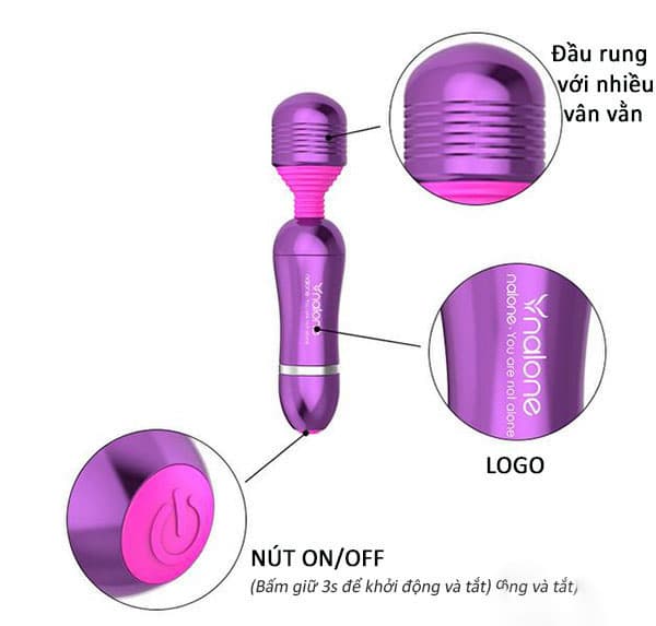 Chày Rung Ynalone Roma Mini Massage Toàn Thân Giảm Đau Tức Thì