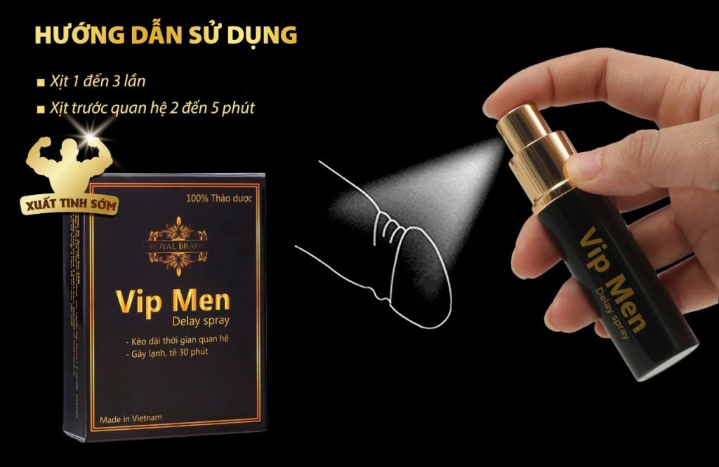 Chai Xịt Vip Men 10ml Kéo Dài Thời Gian Tăng Cường Sinh Lý