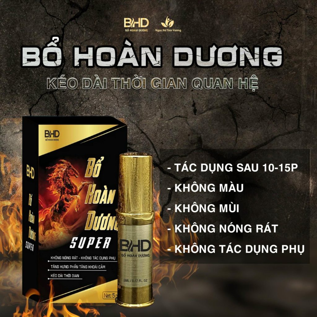 Chai Xịt Bổ Hoàn Dương Super 5ml Tăng Cường Sinh Lý Nam
