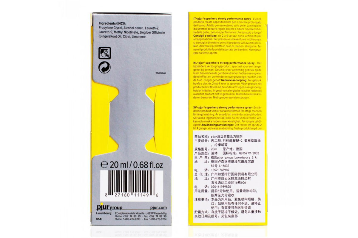 Xịt Pjur Super Hero Kéo Dài 20ml Chính Hãng Đức Giá Tốt