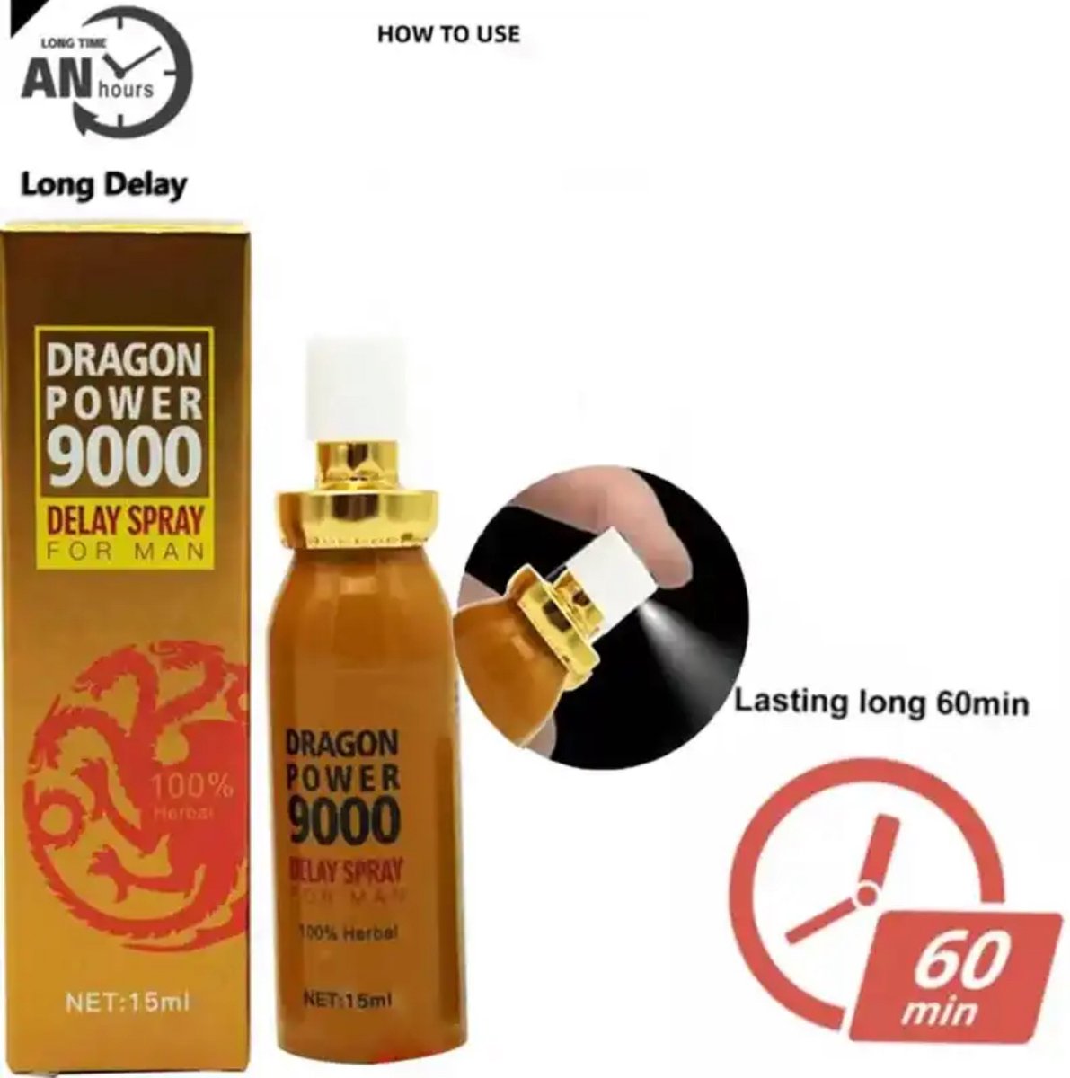 Chai Xịt Dragon Power 9000 Kéo Dài 15ml Chính Hãng Giá Tốt
