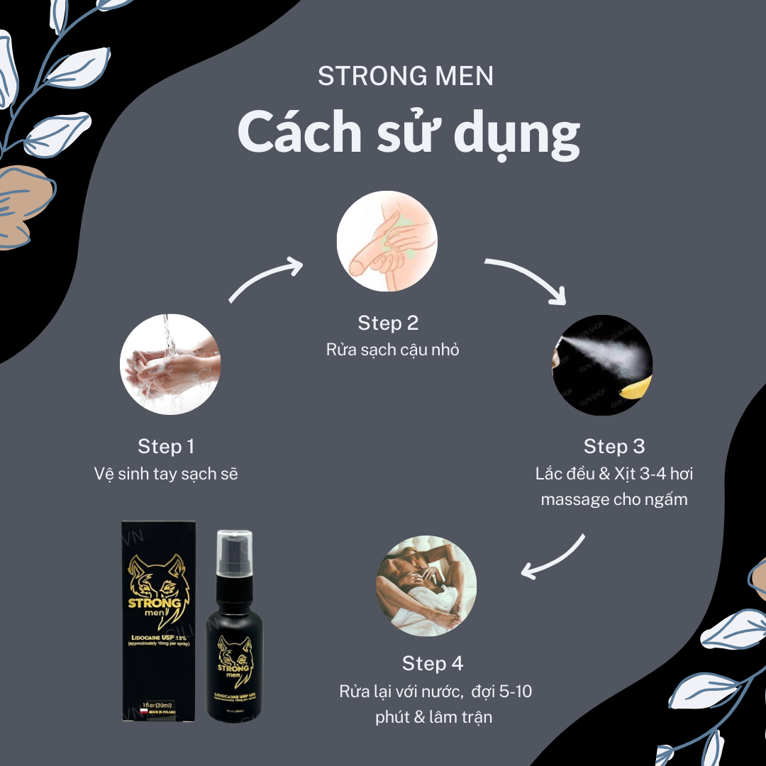 Chai Xịt Balan Strong Men Kéo Dài Đỉnh Cao 30ml Chai Xịt Balan Strong Men Kéo Dài Đỉnh Cao 30ml