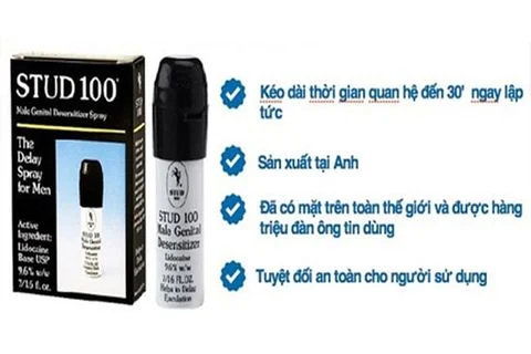 Chai Xịt Anh Stud 100 10ml Kéo Dài Thời Gian Tăng Cường Sinh Lý