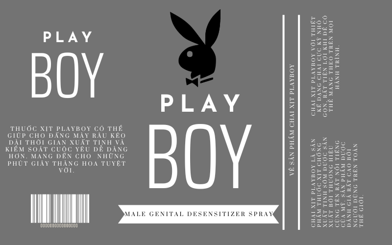 PlayBoy Black 5ml Xịt Kéo Dài Thời Gian Tăng Cường Sinh Lý Nam