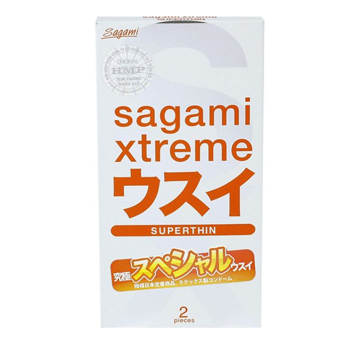 Bao Cao Su Sagami Xtreme Mỏng Nhẹ 0.03mm Hộp 10 Chiếc Siêu Bền
