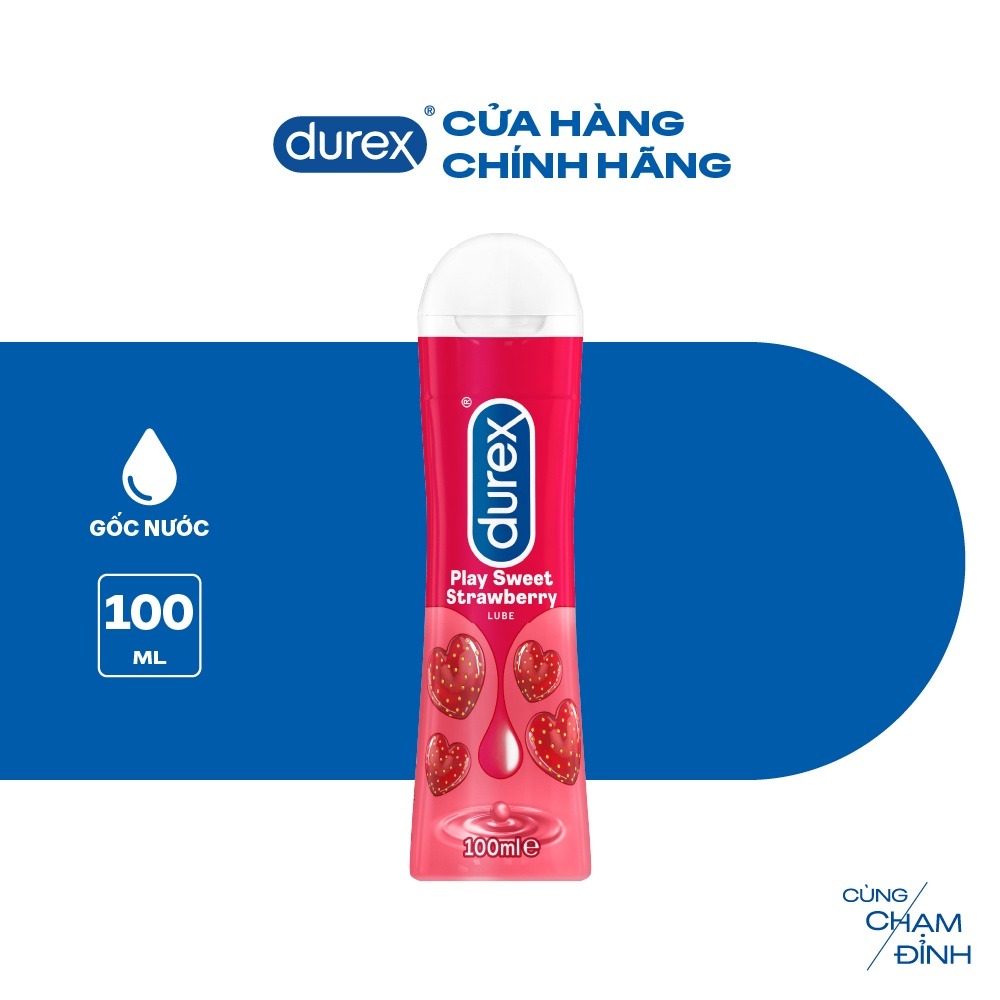  Phân phối Gel Bôi Trơn Có Hương Durex Play Saucy Strawberry 100ml loại tốt