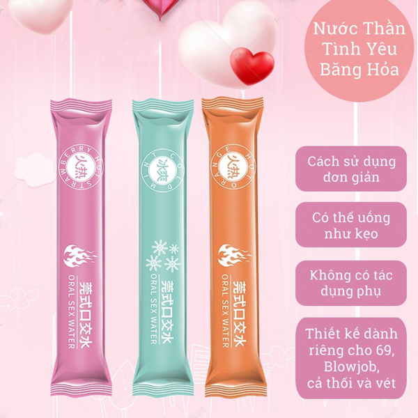  Review Nước Thần Tình Yêu Băng Hỏa BJ - 1 Cặp Xanh Lạnh Hồng Nóng giá rẻ