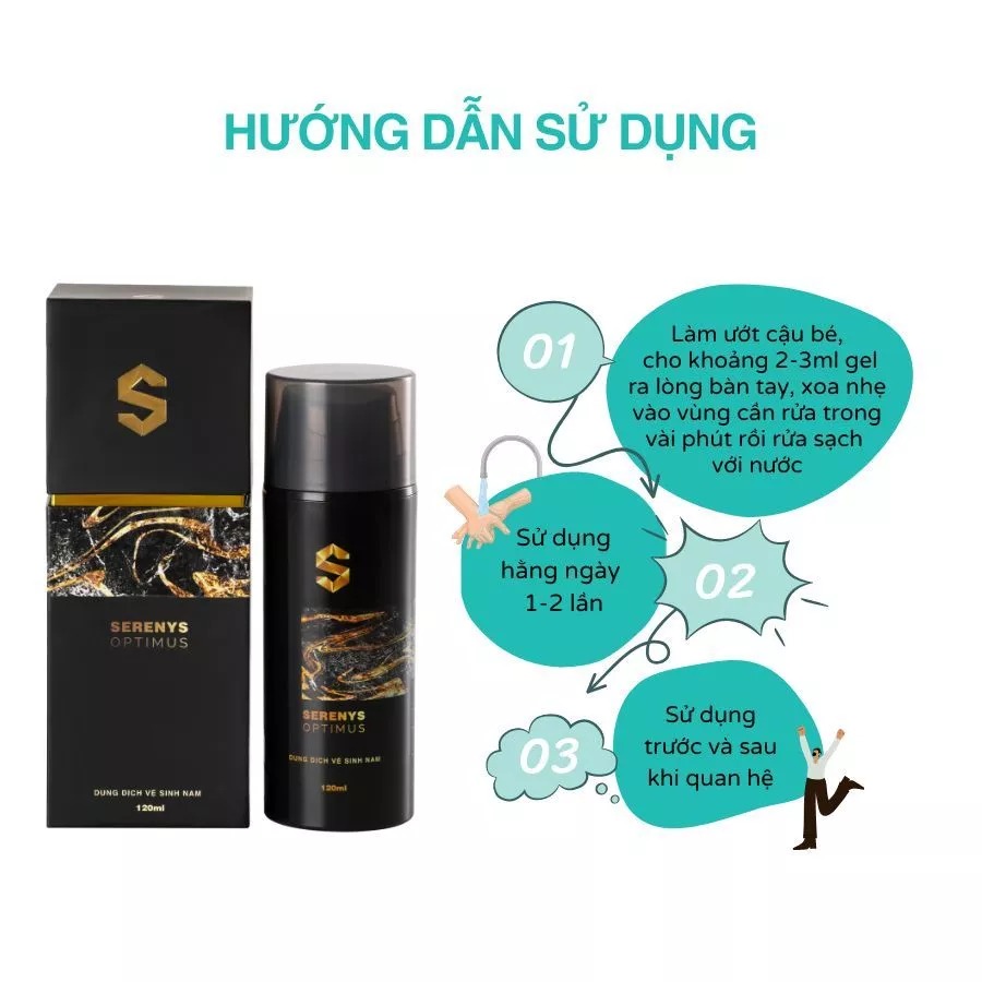 Dung Dịch Vệ Sinh Serenys Optimus 120ml Cho Nam Giới Khỏe Khoắn Dung Dịch Vệ Sinh Serenys Optimus 120ml Cho Nam Giới Khỏe Khoắn