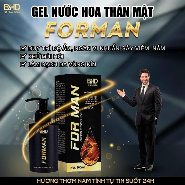 Dung dịch vệ sinh nam BDH ForMan 100ml chăm sóc sức khỏe hiệu quả