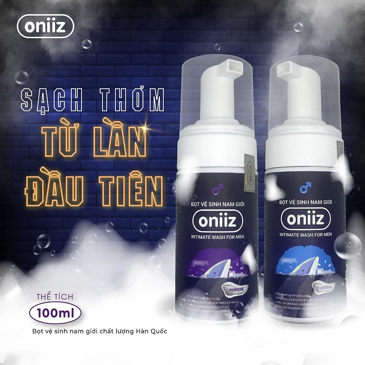 Bọt Vệ Sinh Nam Oniiz 100ml – Sạch Sẽ, Thoáng Mát, Tự Tin