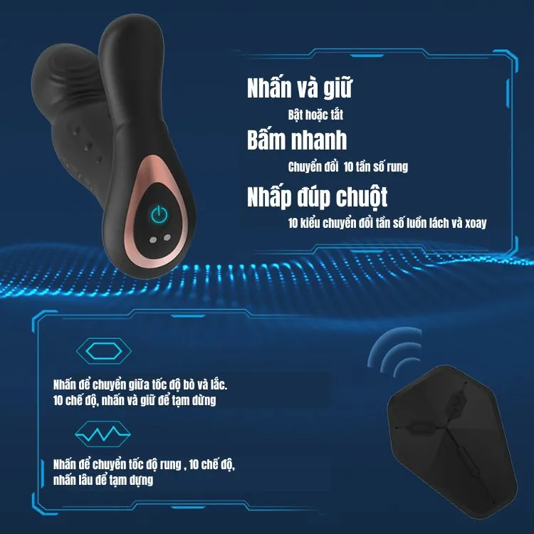 Máy thụt ngoáy kích thích tuyến tiền liệt MiLy cao cấp, an toàn