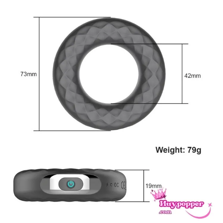 Vòng đeo dương vật rung bánh xe tăng khoái cảm nam giới Vòng đeo dương vật rung bánh xe tăng khoái cảm nam giới