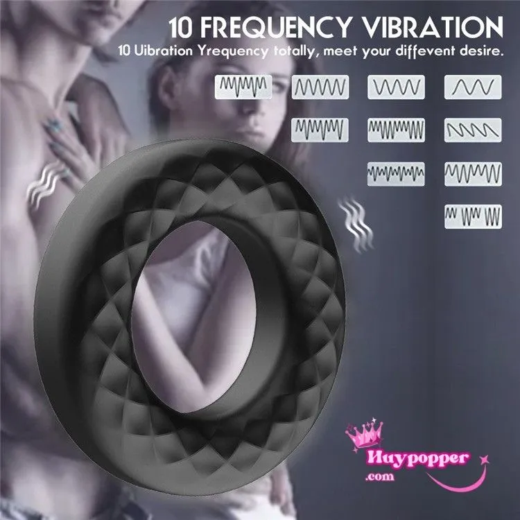 Vòng đeo dương vật rung bánh xe tăng khoái cảm nam giới Vòng đeo dương vật rung bánh xe tăng khoái cảm nam giới