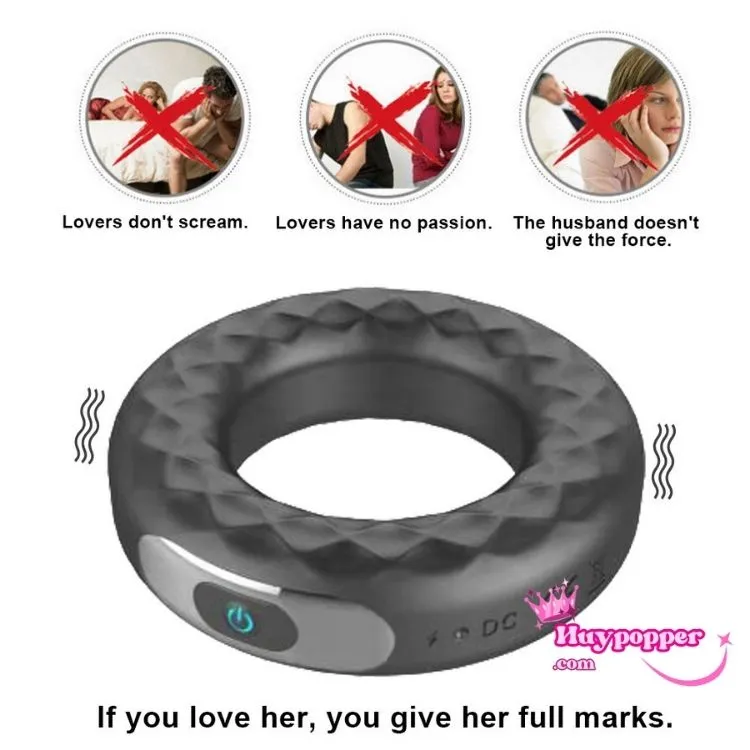 Vòng đeo dương vật rung bánh xe tăng khoái cảm nam giới Vòng đeo dương vật rung bánh xe tăng khoái cảm nam giới