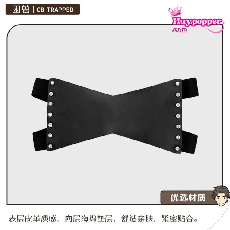 Bịt mặt da PU gợi cảm chơi BDSM phối đồ phong cách hấp dẫn