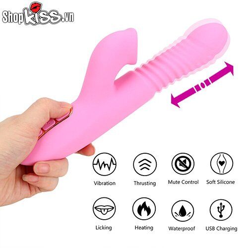  Kho sỉ Máy massage điểm G và âm vật đa năng Dibe – Rung ngoáy thụt liếm sưởi ấm cao cấp