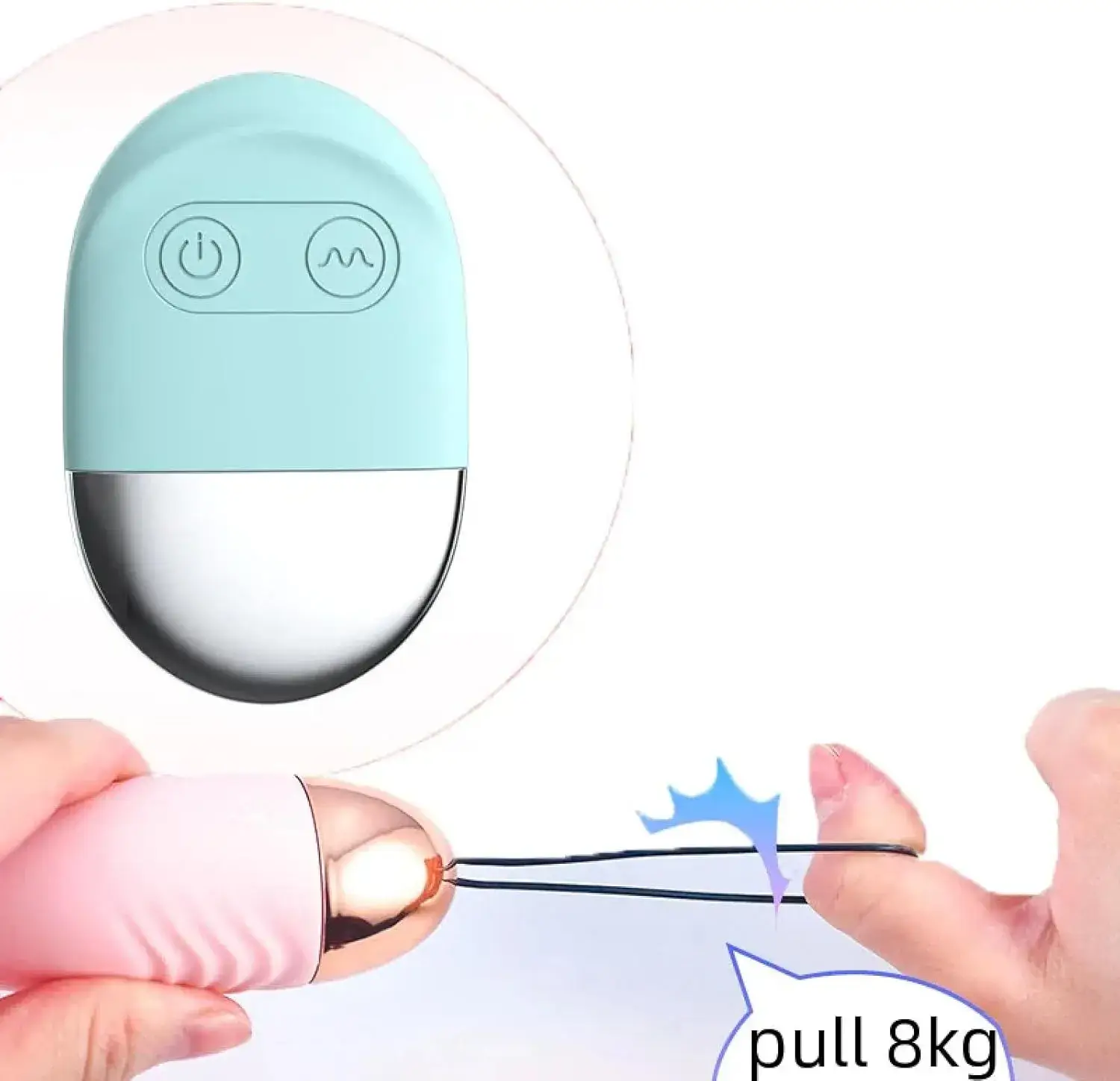 Trứng rung mini điều khiển xa DV04A silicone ABS, 10 chế độ, pin AAA