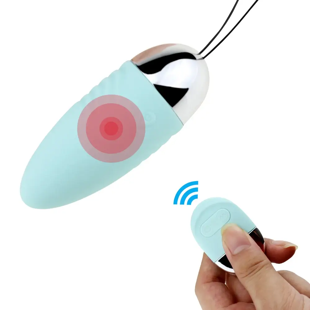 Trứng rung mini điều khiển xa DV04A silicone ABS, 10 chế độ, pin AAA