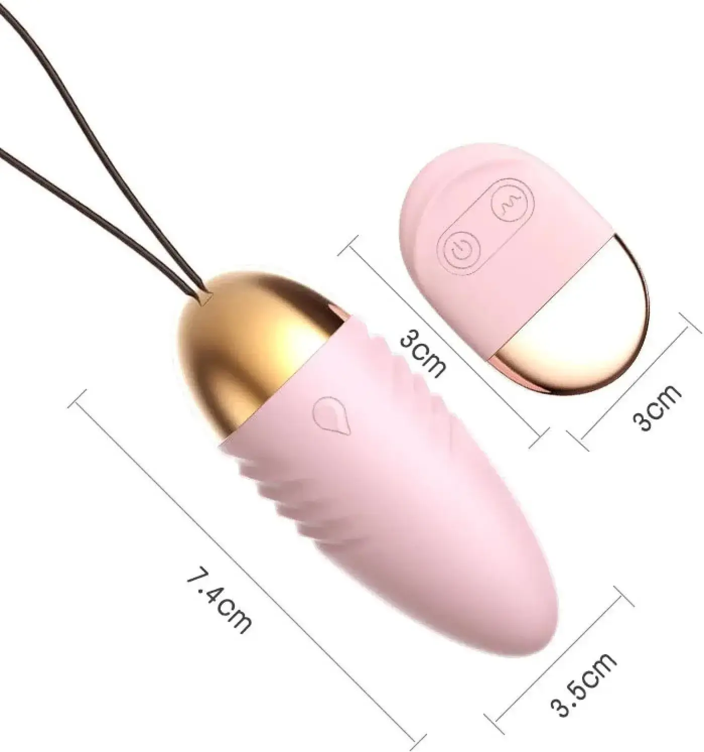Trứng rung mini điều khiển xa DV04A silicone ABS, 10 chế độ, pin AAA