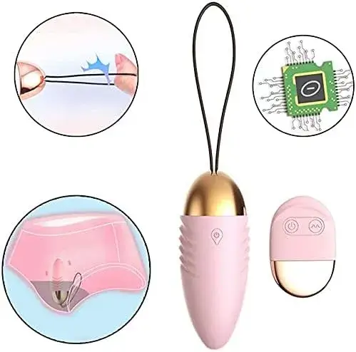 Trứng rung mini điều khiển xa DV04A silicone ABS, 10 chế độ, pin AAA