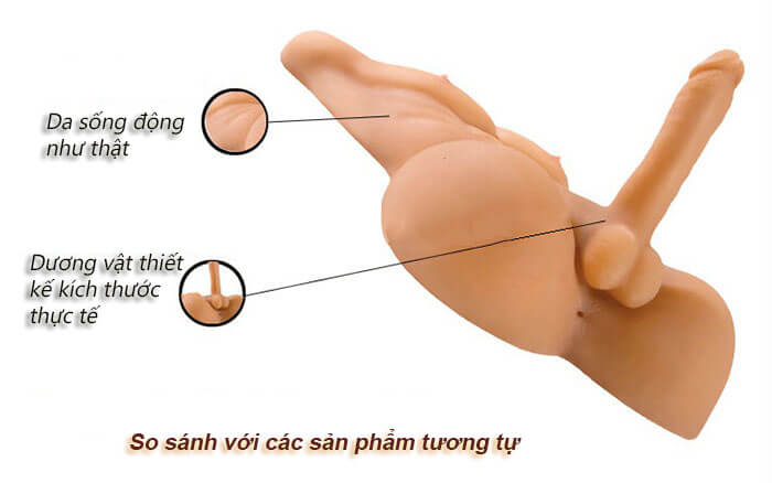 Búp bê tình dục nam bán thân cao cấp cho nữ thỏa mãn