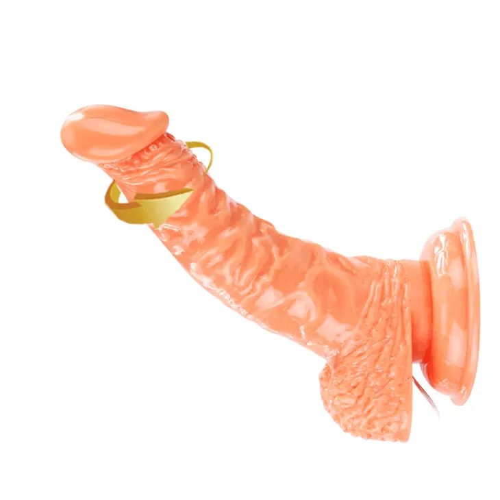 Cặc giả DV34A thân cong hút chân không rung xoay kích thích âm hộ Cặc giả DV34A thân cong hút chân không rung xoay kích thích âm hộ